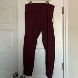 Aerie Offline Maroon Leggings Size XXL